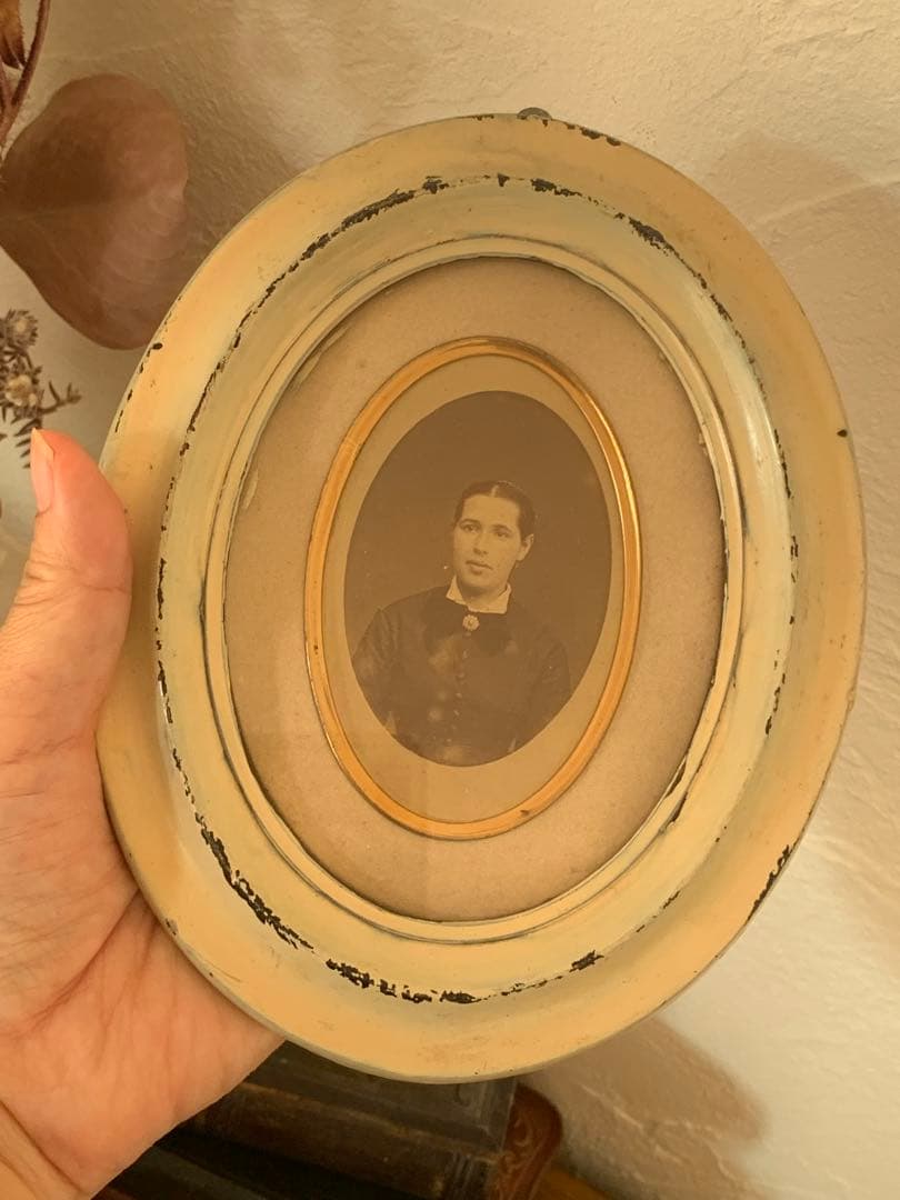 フランス 蚤の市 フレーム 写真入り 額 ブロカント フランス 蚤の市 額