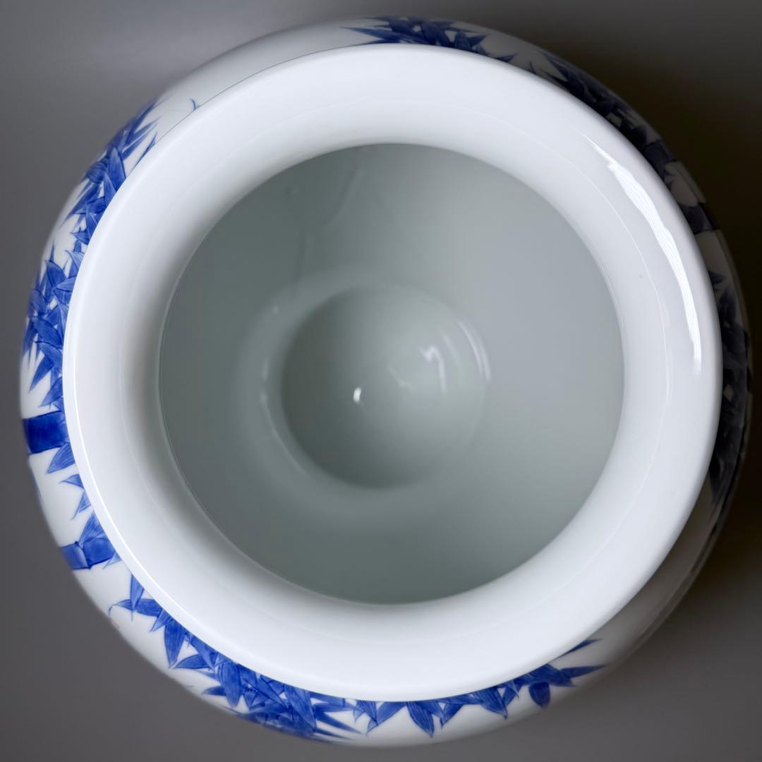 鍋島御庭焼 市川光春 本人作 最高位作 色鍋島竹梅図