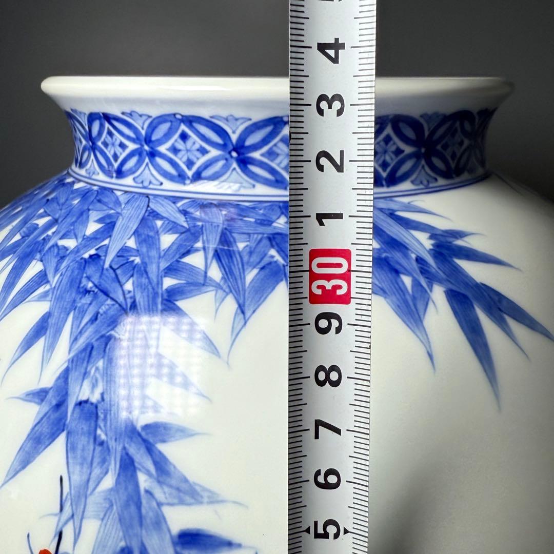 鍋島御庭焼 市川光春 本人作 最高位作 色鍋島竹梅図