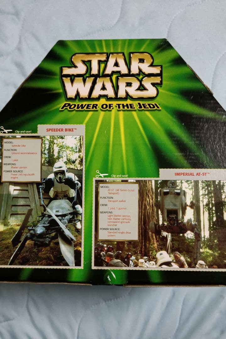 スターウォーズ　インペリアルAT-ST＆スピーダーバイク　イウォーク付き