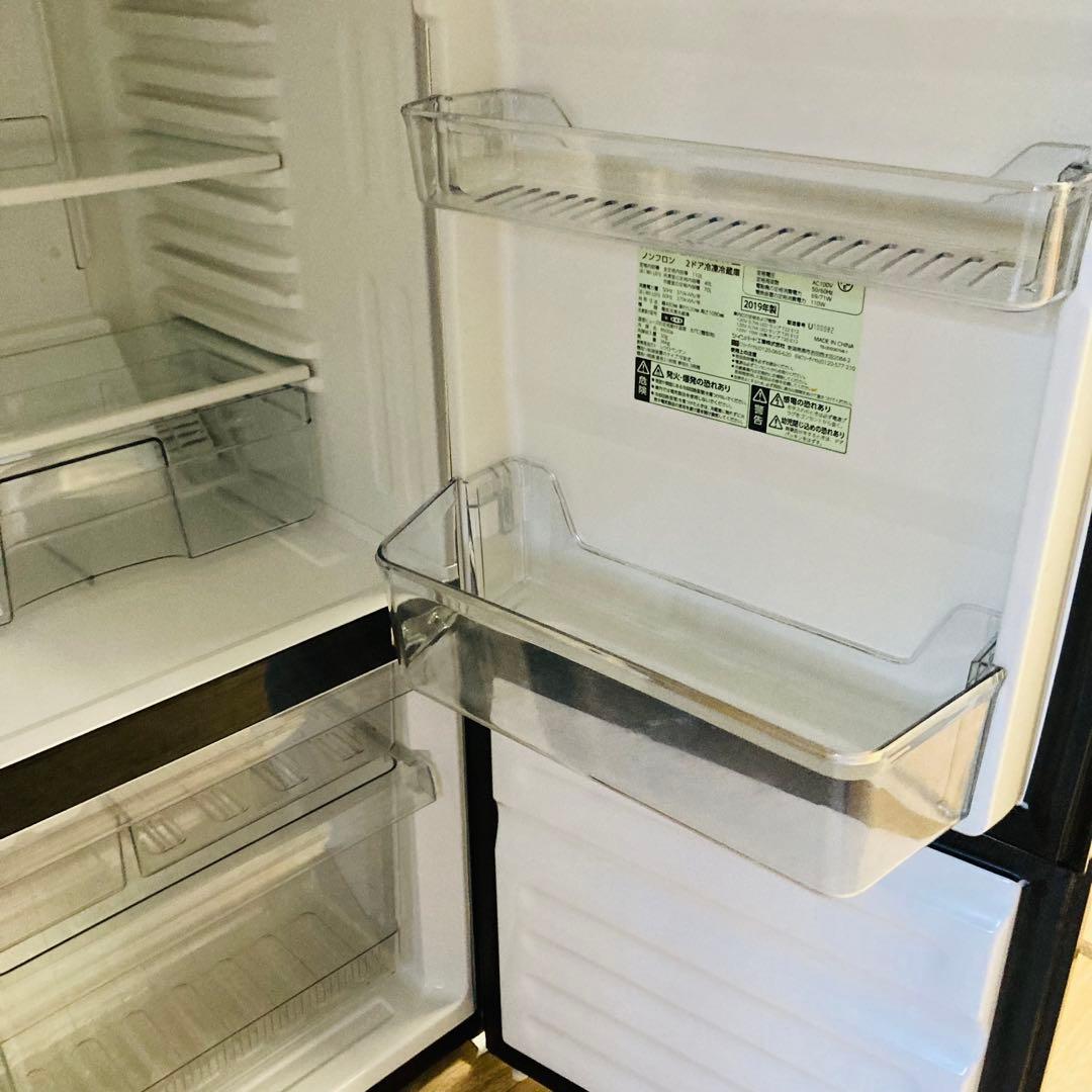 カッコイイガラストップ冷蔵庫の一人暮らし家電セット❗️大阪、大阪近郊配送　AB