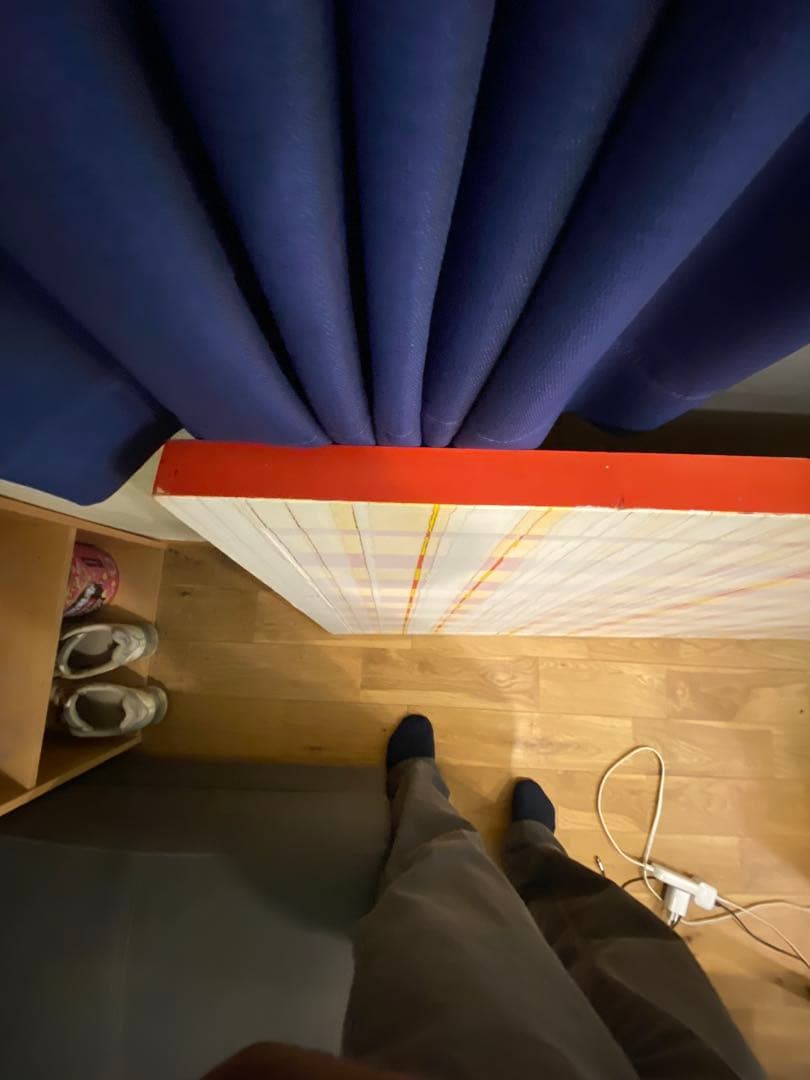 未鑑定品 松尾 栄太郎作 向こう側の線 定価24万