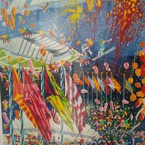 ショップ ヒロヤマガタのシルクスクリーン[長野オリンピック]