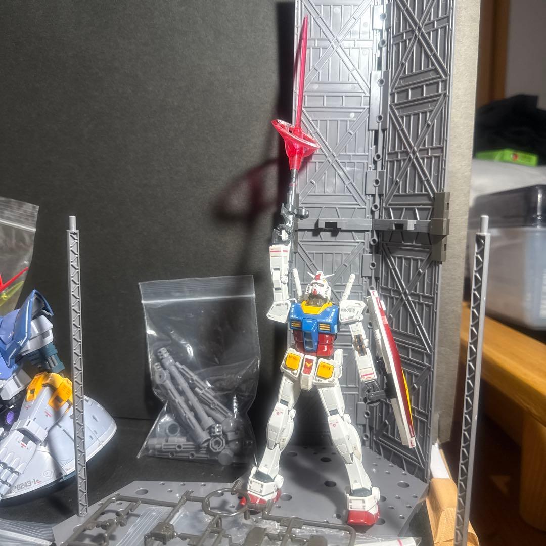 RG ジオング➕RGガンダム MS-06S 社外エフェクトパーツ付き