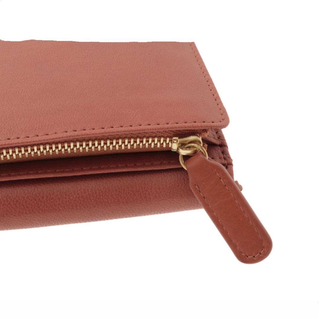 【美品】ゲンテン genten ウールシープソフト　二つ折り　財布 　44871