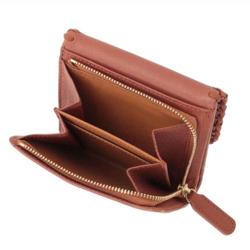 【美品】ゲンテン genten ウールシープソフト　二つ折り　財布 　44871