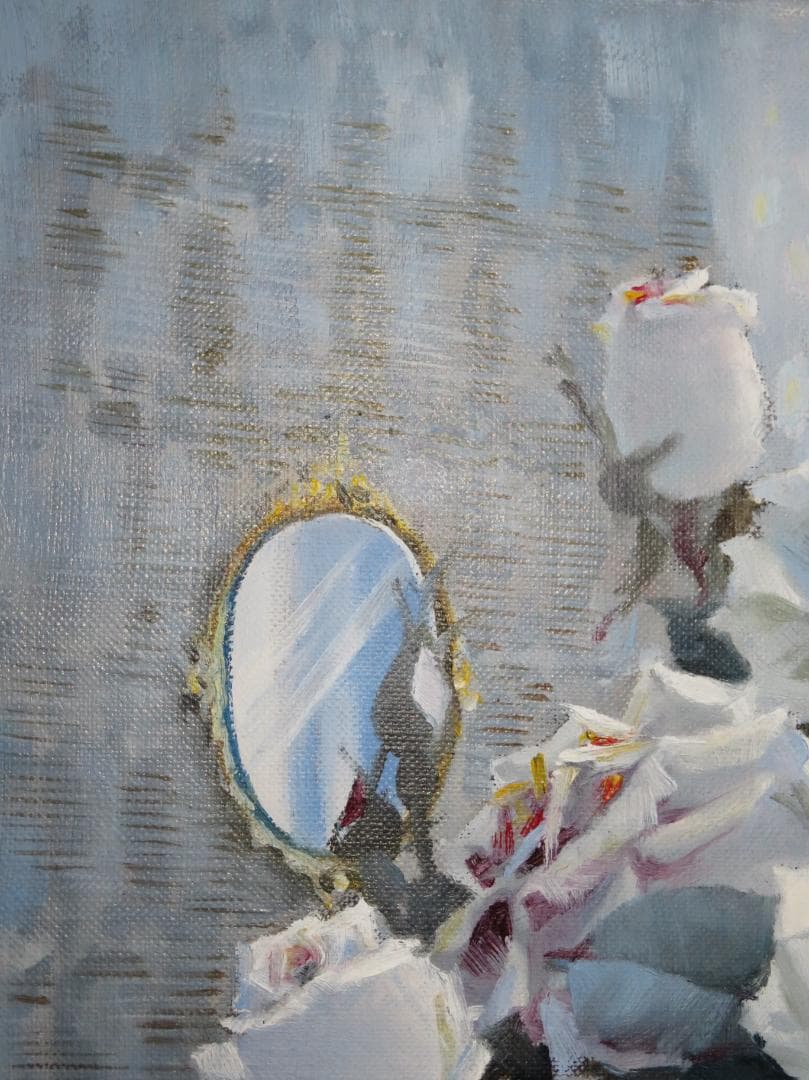 稲垣久治 『夜明け』 油彩 F8号　 ル・サロン永久会員　光陽会委員 　一枚の絵