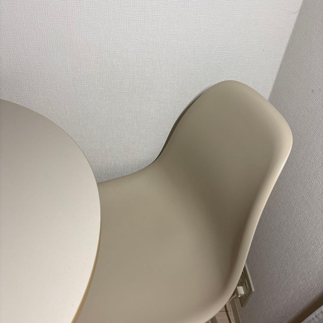 ダイニングテーブル＆チェア2脚セット｜丸テーブル 75cm｜北欧風｜メラミン天板