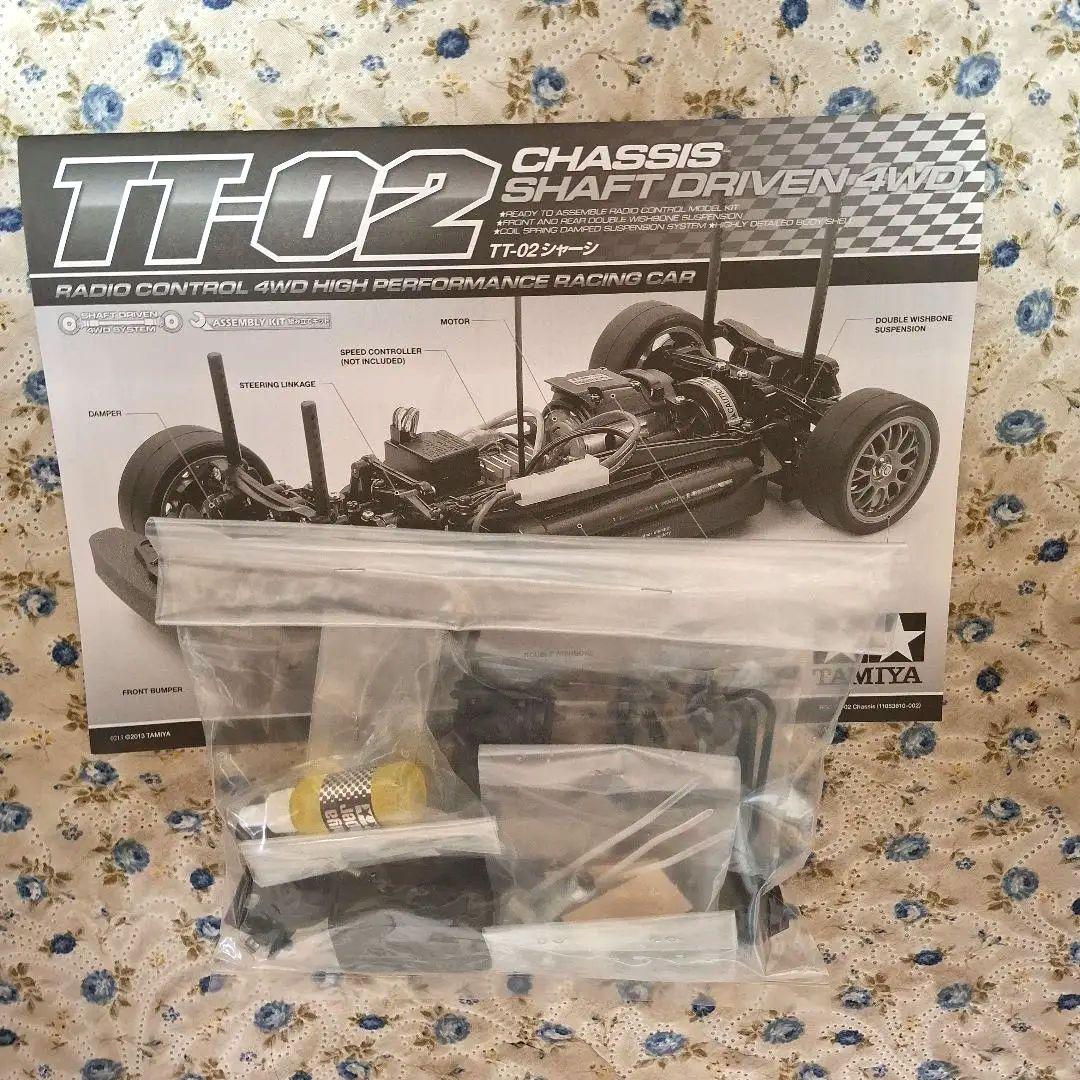 タミヤ T T 0 2 シャーシ　 組み立て完成品