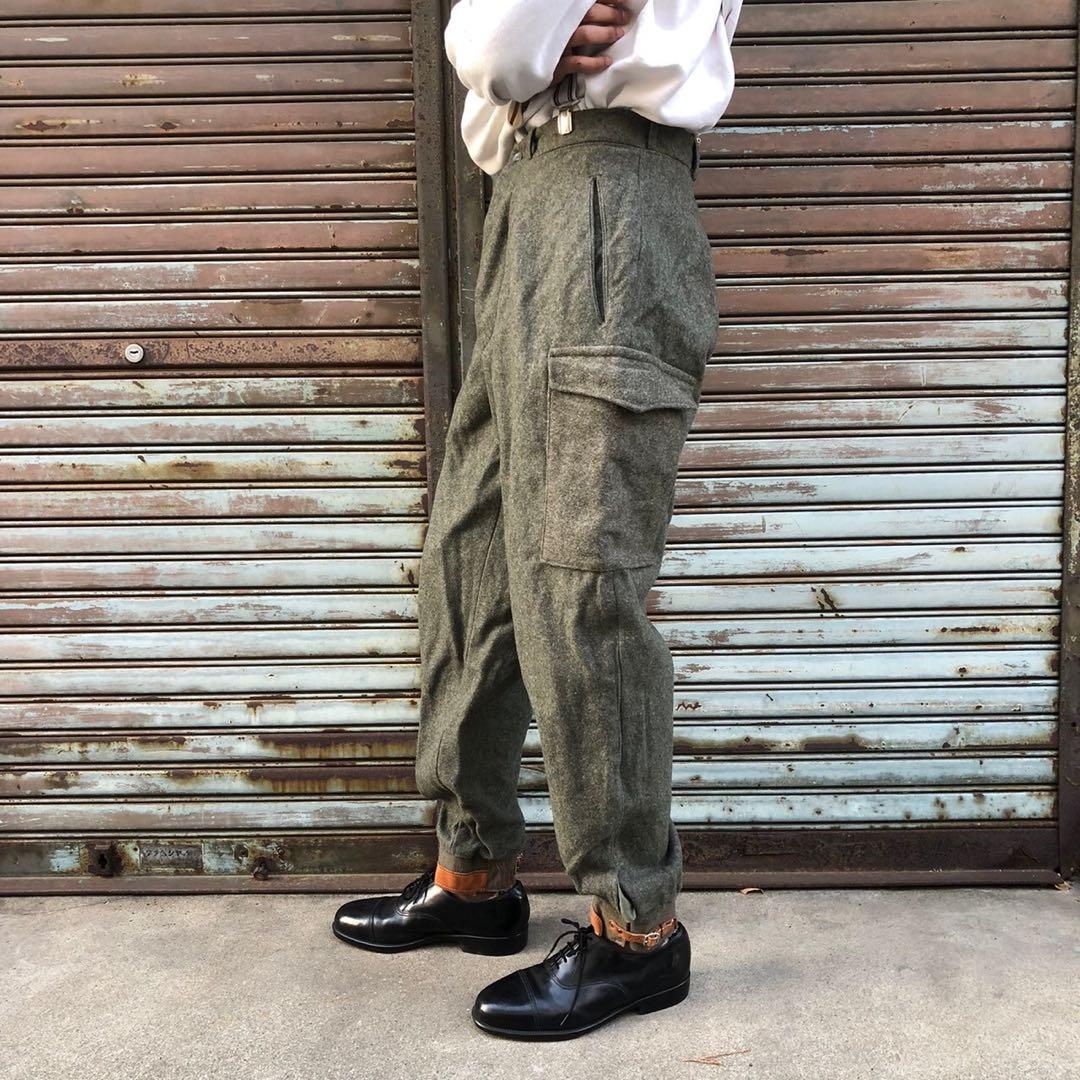 実物 美品】スウェーデン軍 M-39 ウールカーゴパンツ USED ミリタリー