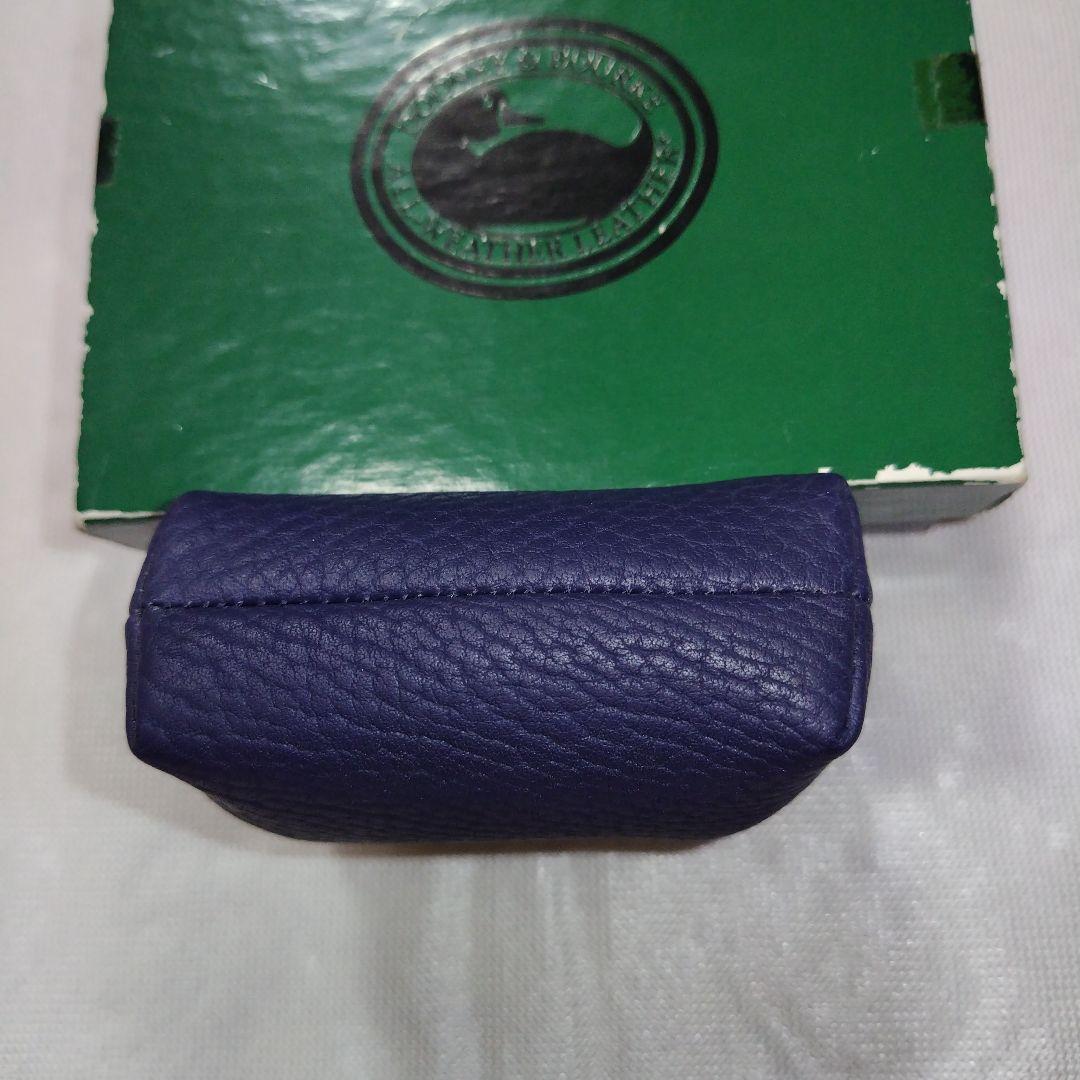 新品未使用☆ドゥーニーアンドバーグ　がま口財布、小物入れ　紺色　革製