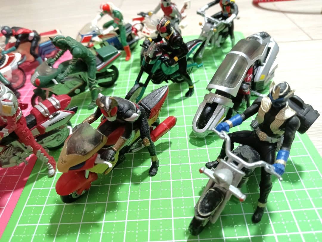 仮面ライダー フィギュアセット 17体セット バイク付き
