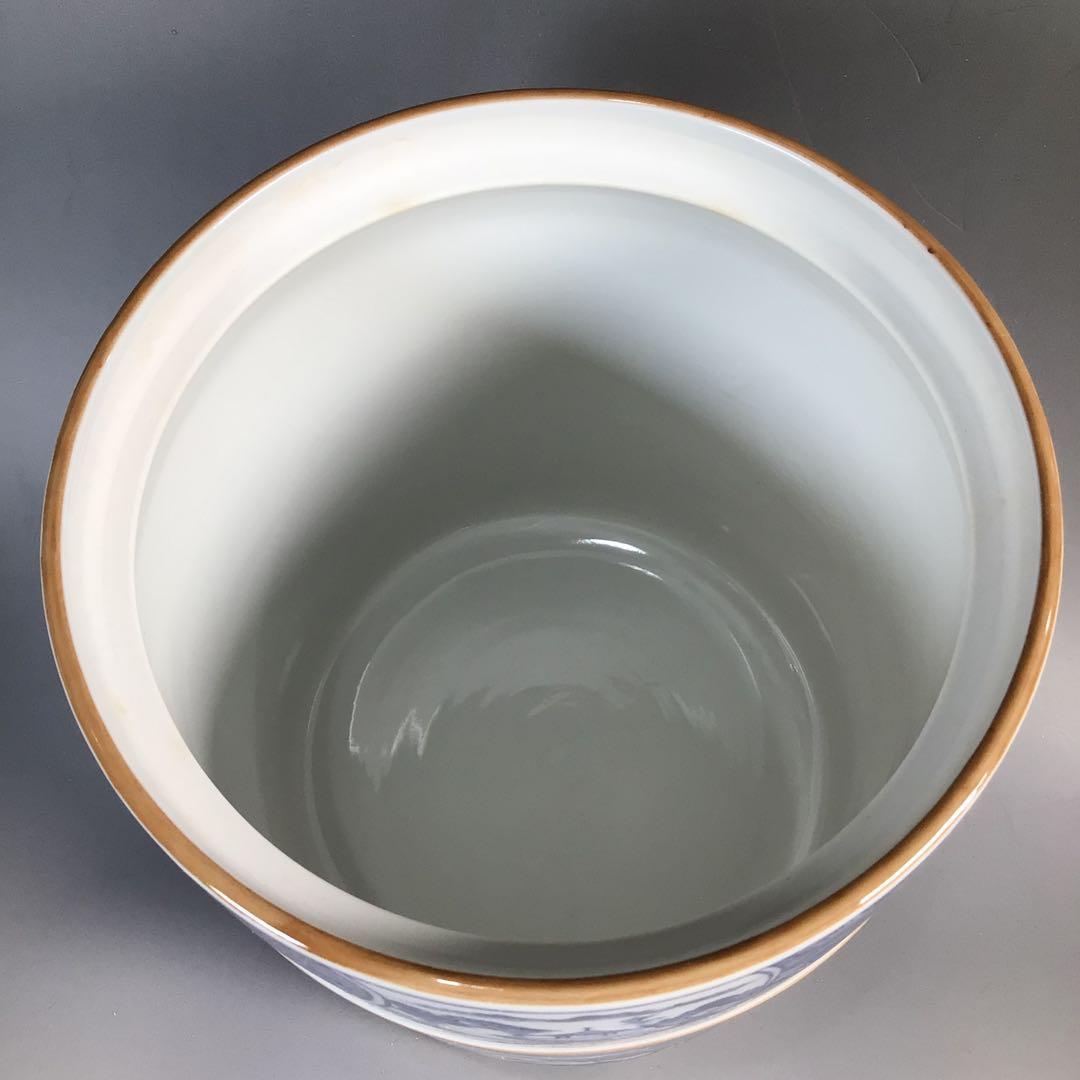 N391皆具『京焼貴山造』『染付祥瑞文』『水指建水蓋置杓立』共箱