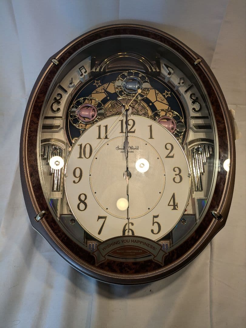 RHYTHM スモールワールドアルディ 4MN545RH23 電波からくり時計