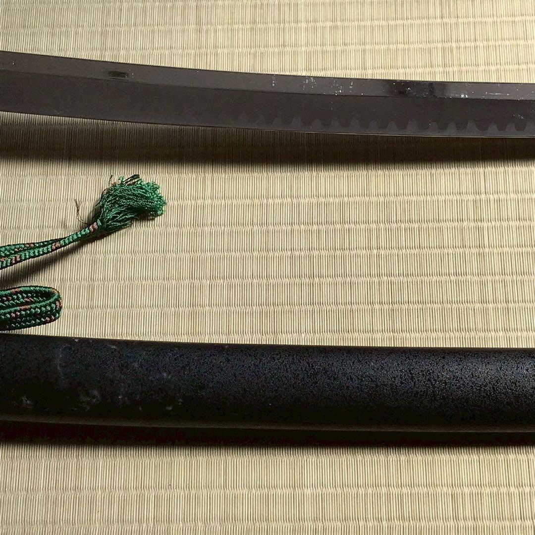 Js6 模造刀 刃紋入り刀身 石目 日本刀 大小　2本セット 昭和レトロ