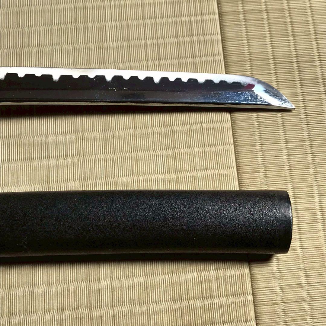 Js6 模造刀 刃紋入り刀身 石目 日本刀 大小　2本セット 昭和レトロ