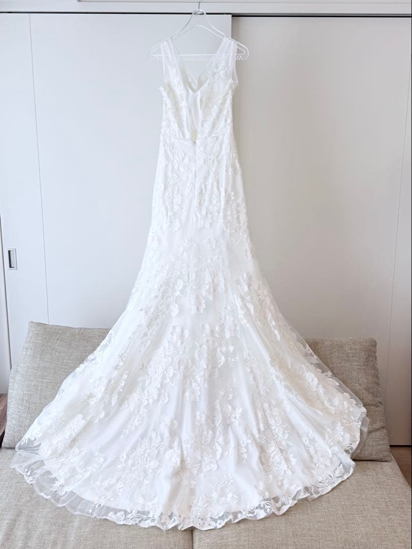 [新品未使用品] ウェディングドレス マーメイドドレス 9号（1st オーナー）