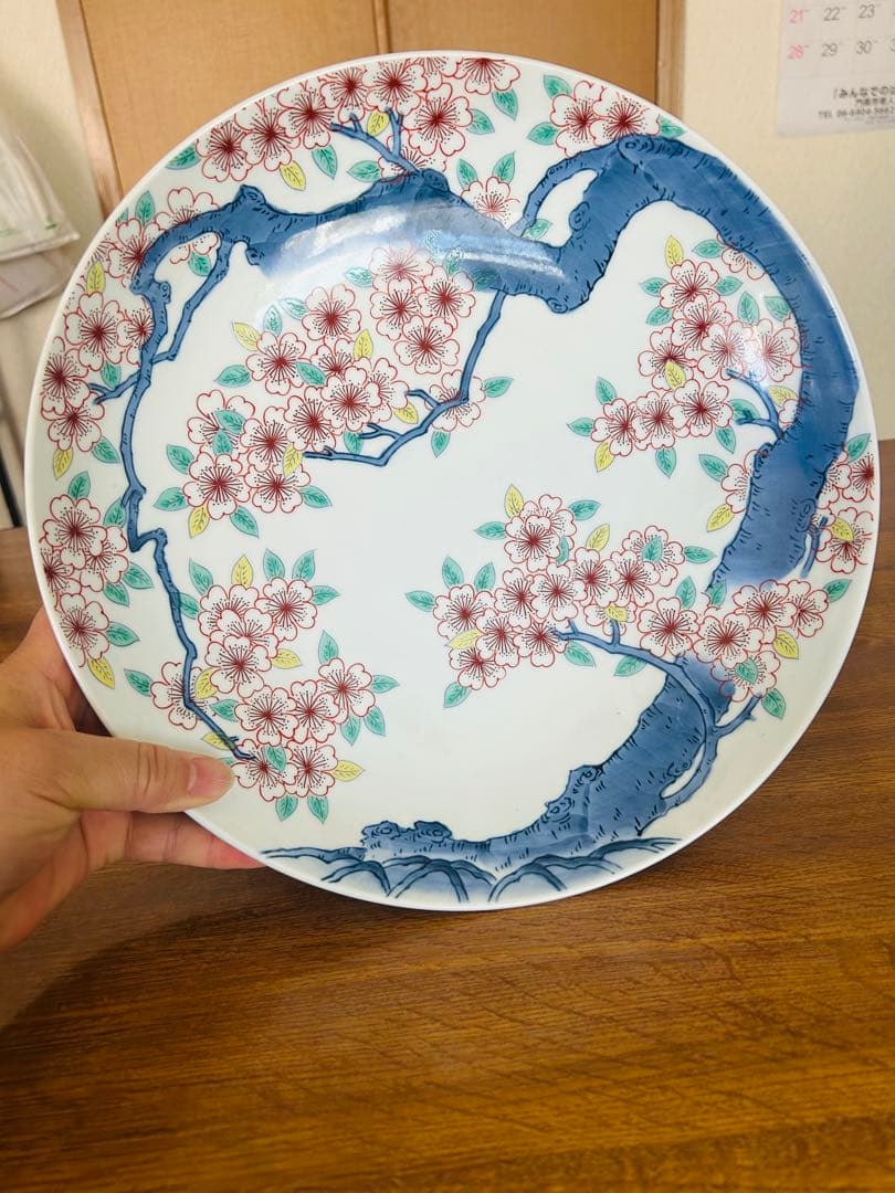 伊万里焼 桜模様 浅皿