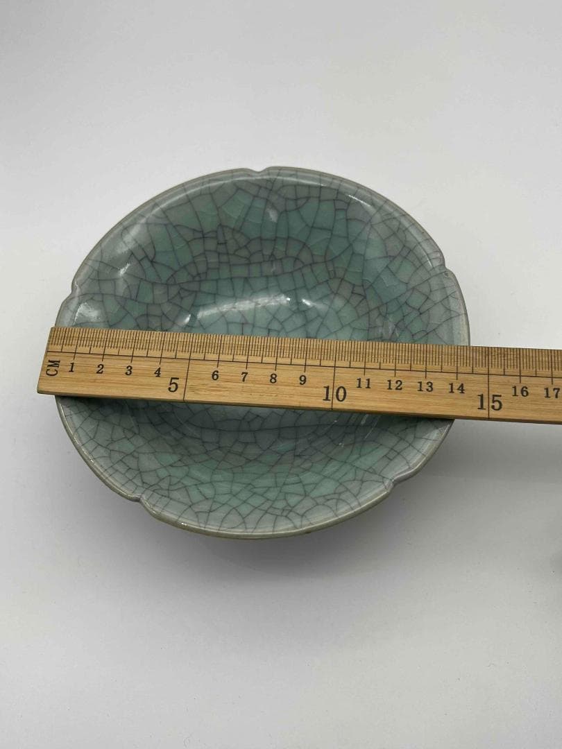 宋時代 青磁 汝官窯盞 北方青磁 南宋官窯 茶碗 唐物 茶道具(