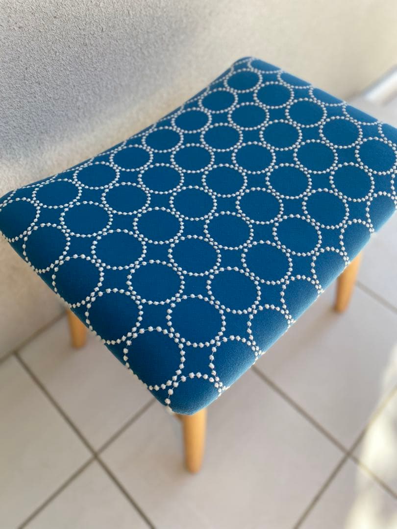 ミナペルホネン タンバリン dop ブルー スツール ハンドメイド