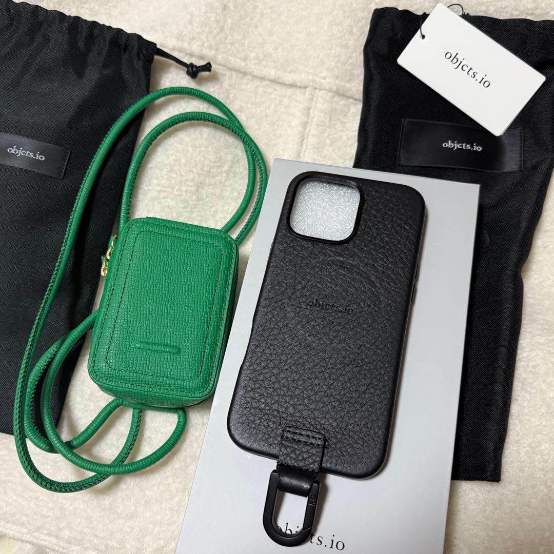 objcts.io スマホショルダー16promax ストラップ付きiPhone - メルカリ