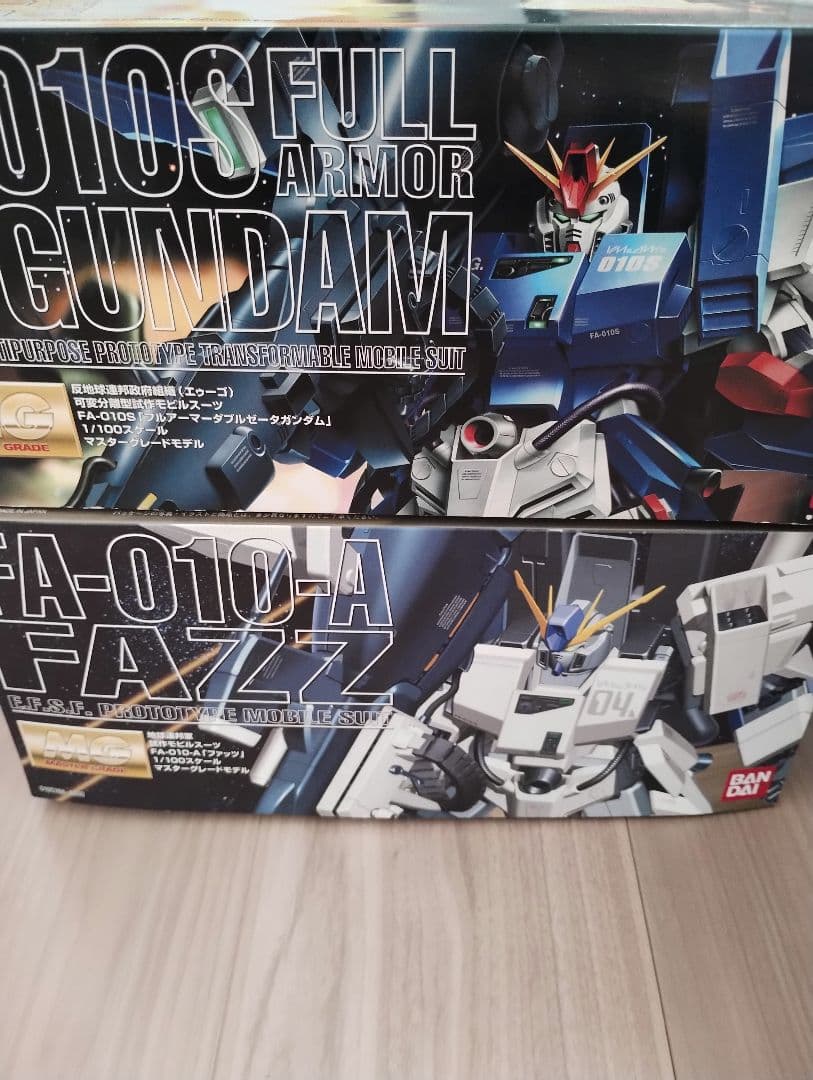 MGガンダム　FULLARMOR ZZガンダム、FAZZ ２体セット