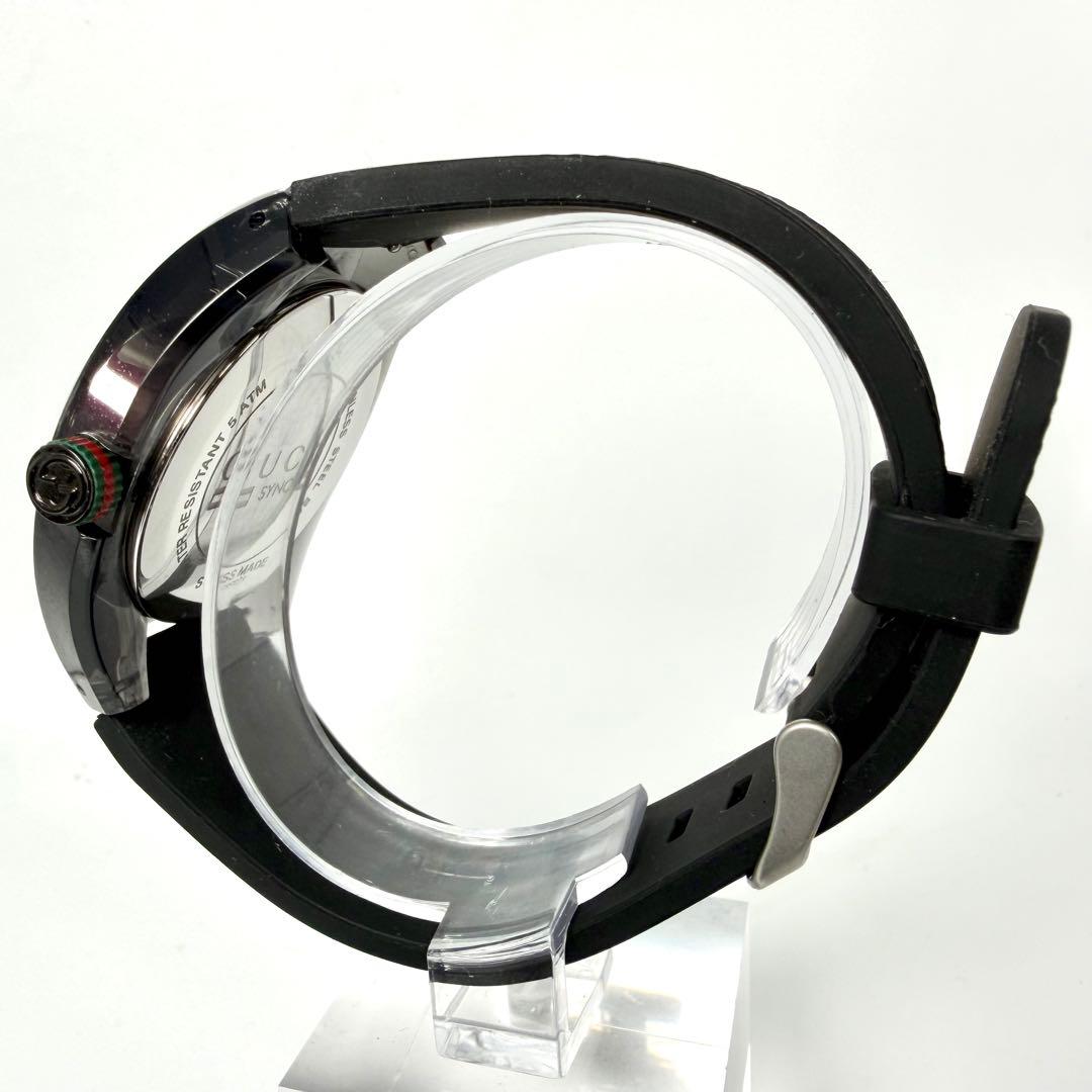 【美品/稼働品】グッチ シンク137.1 腕時計 シェリーライン ロゴ文字盤