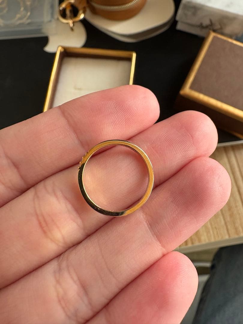 新品 シエナロゼ ジュレ 7号 リング 指輪 K10 SIENAROSE