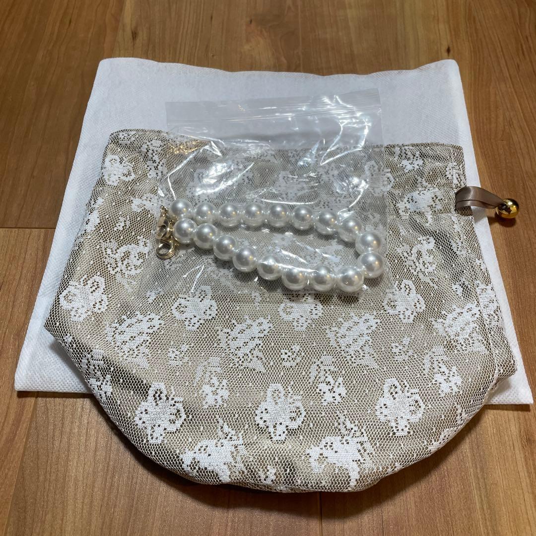 新品 フェイラー ハイジ レース巾着 ホワイトベージュ - メルカリ