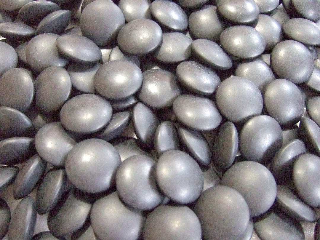 蛤碁石 那智黒石 33号碁石 白179個 黒178個 欠け有 碁筍 / 囲碁