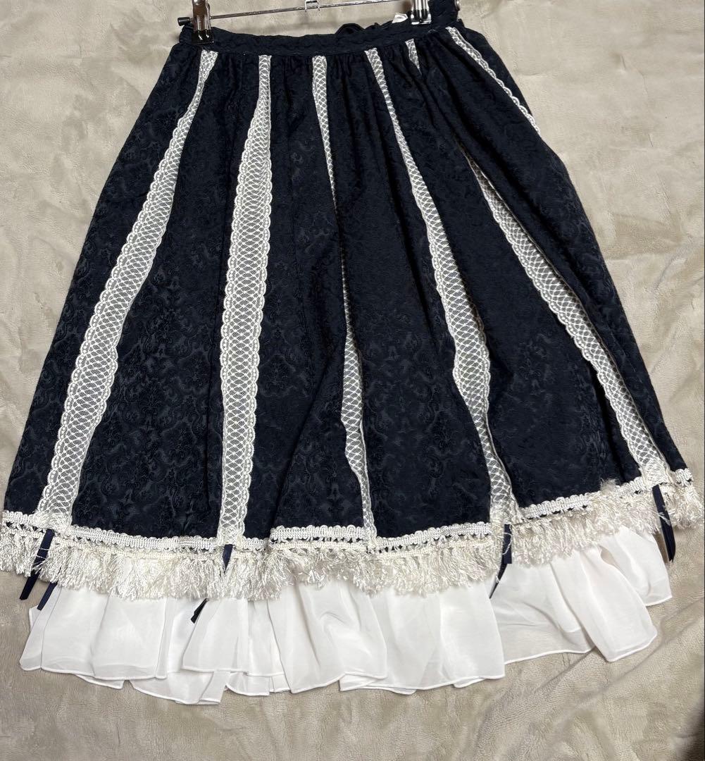 コロンビーナスカート(紺白)