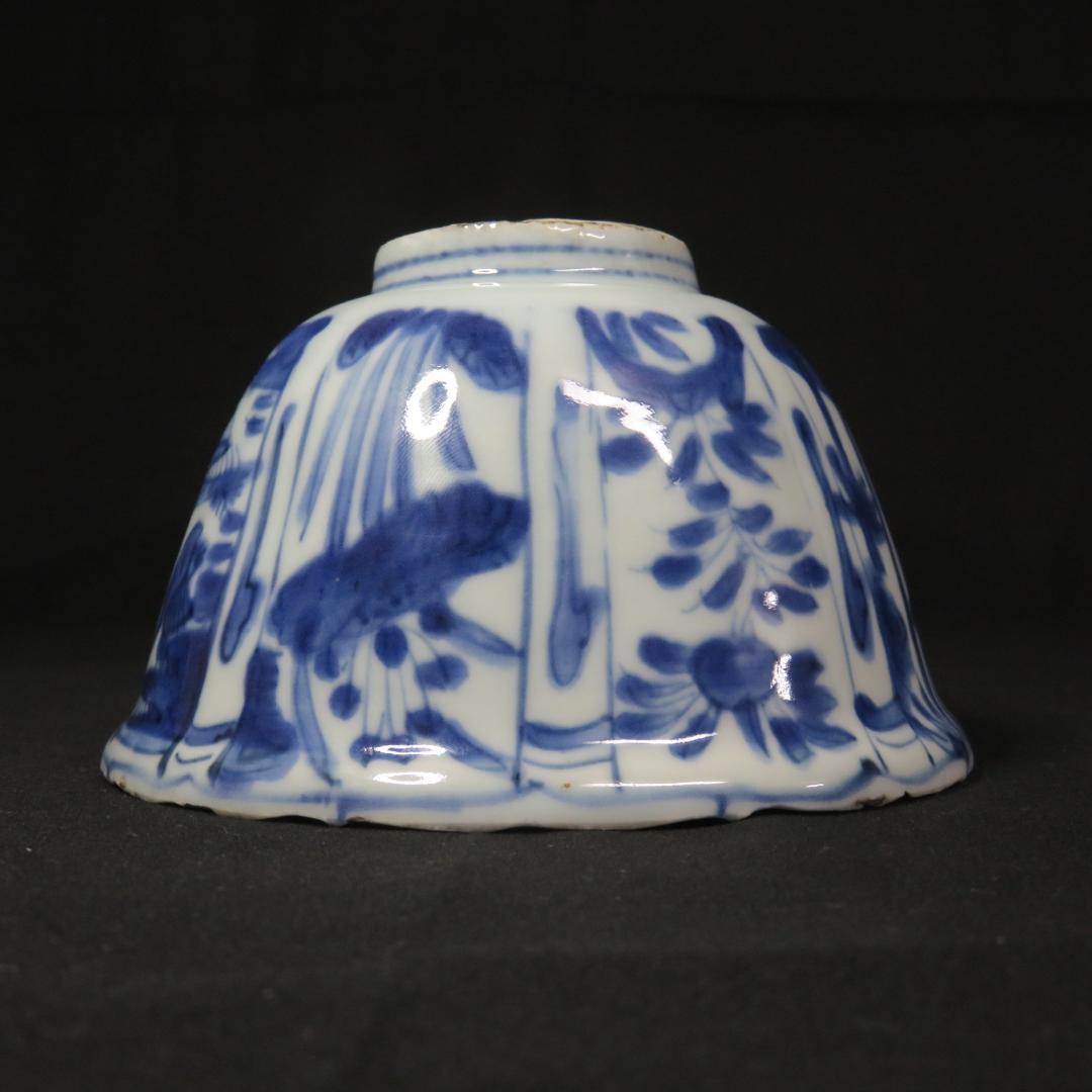 小鉢 古染付 明末清初期 染付 鳥の図 芙蓉手 中国骨董 希少 B - メルカリ