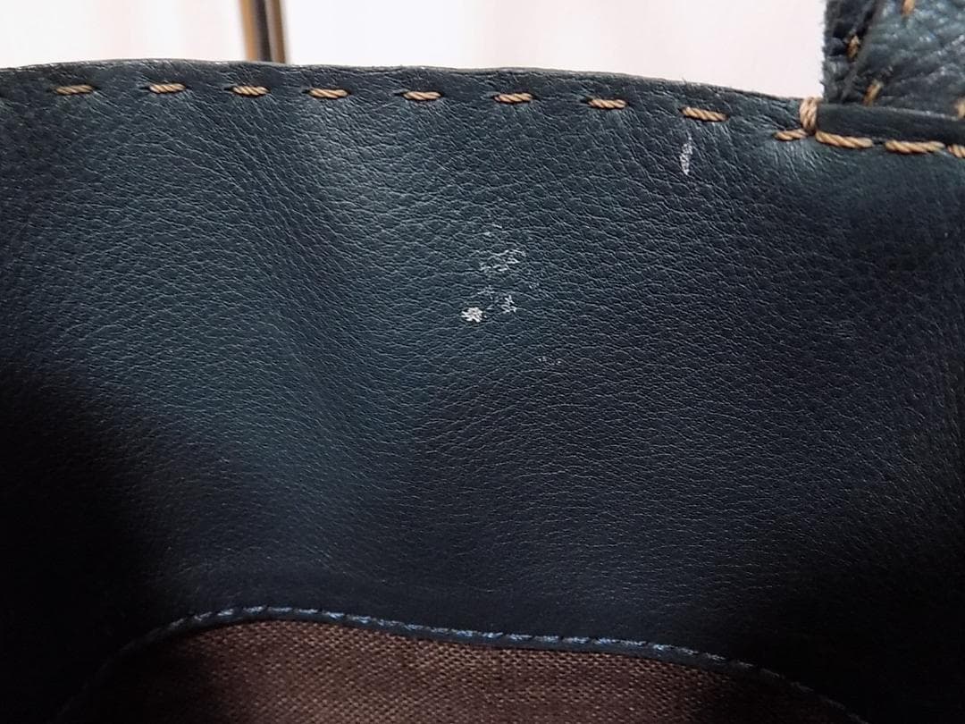 HENRY BEGUELIN ショルダートートブルーグリーン　イタリア製