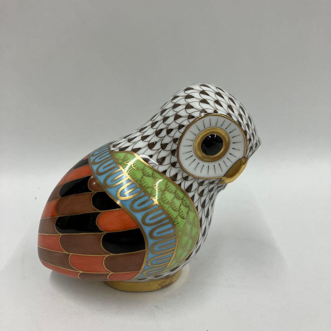 ヘレンド オウル 世界のフクロウ 箱 ギリシャ コリント Herend Owl