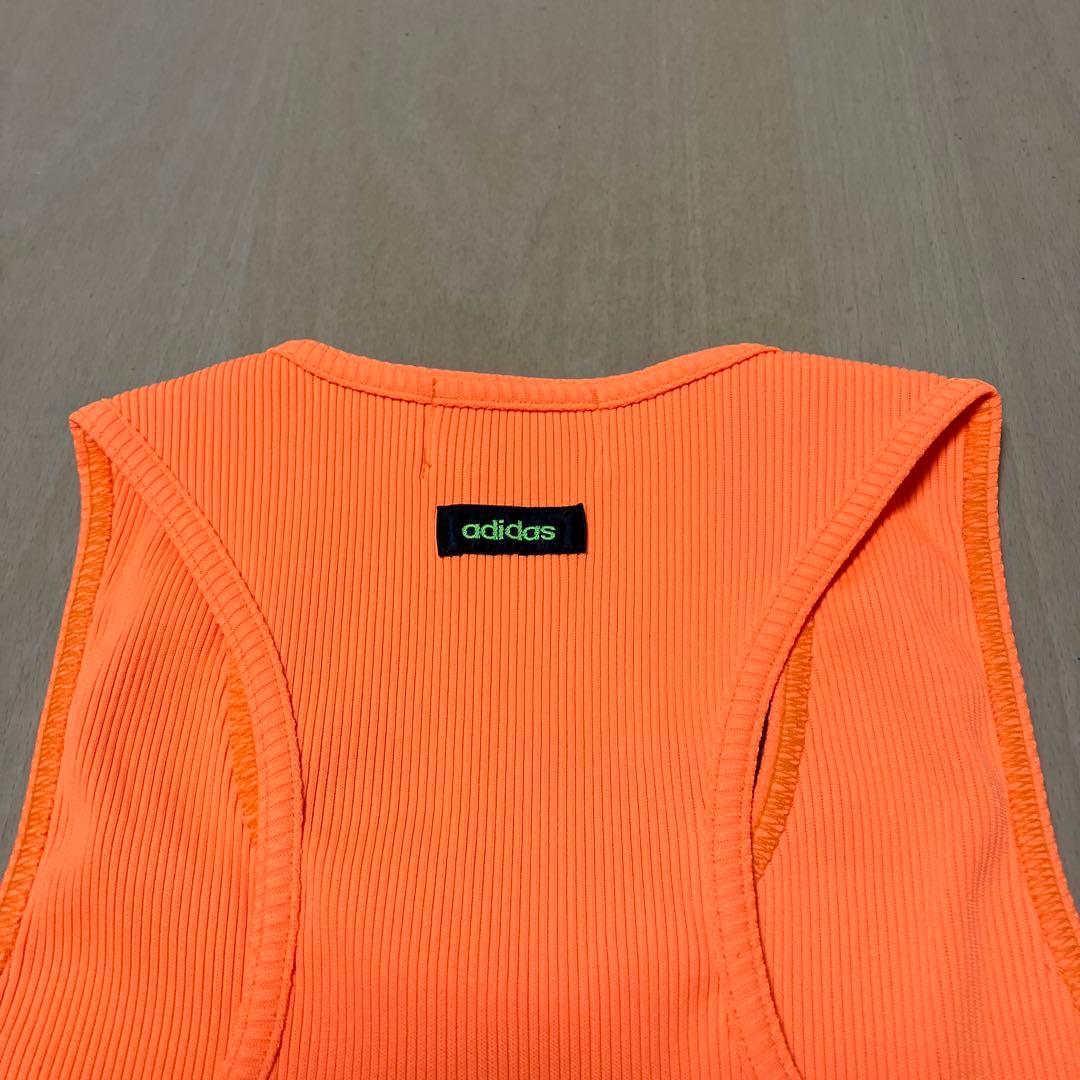 adidas オレンジ タンクトップ S 新品同様❗️ - メルカリ