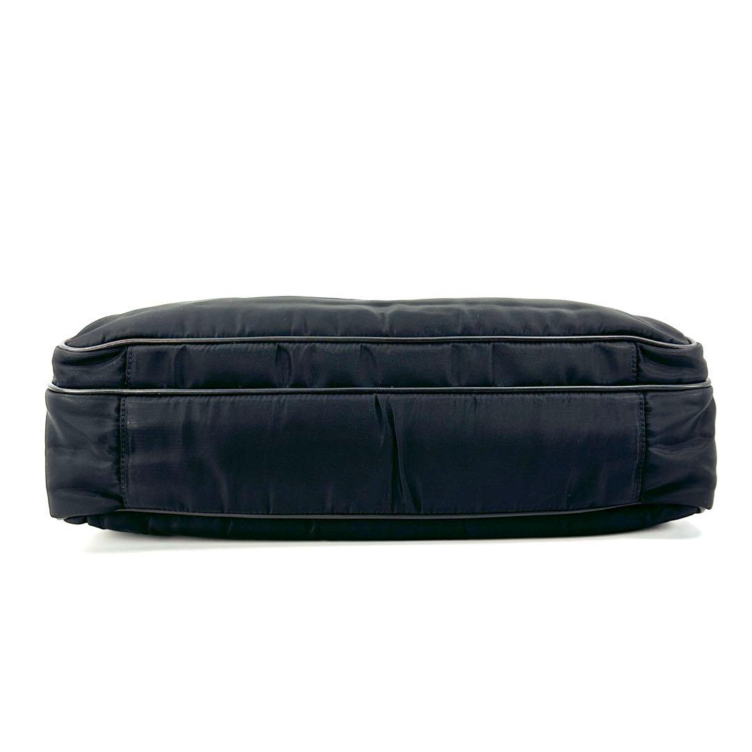 PRADA プラダ ビジネスバッグ ナイロン×レザー ブリーフケース ブラック