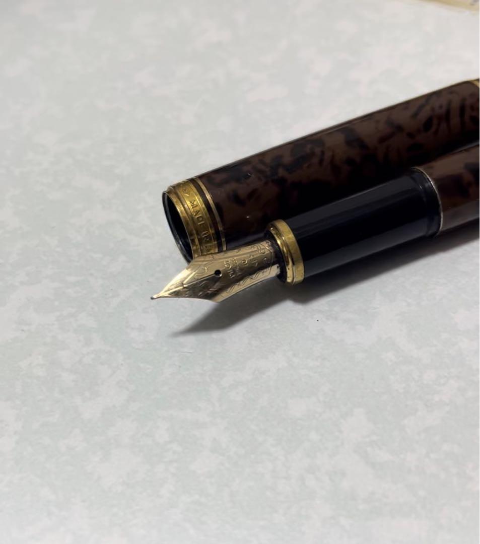 PILOT カスタム 鼈甲柄 ペン先14K 585 太字（B）万年筆