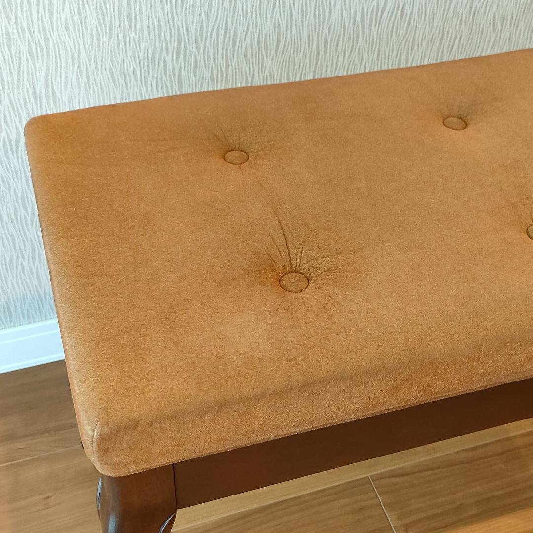 希少　アンティーク　ピアノ椅子　長椅子　猫脚　ベンチタイプ