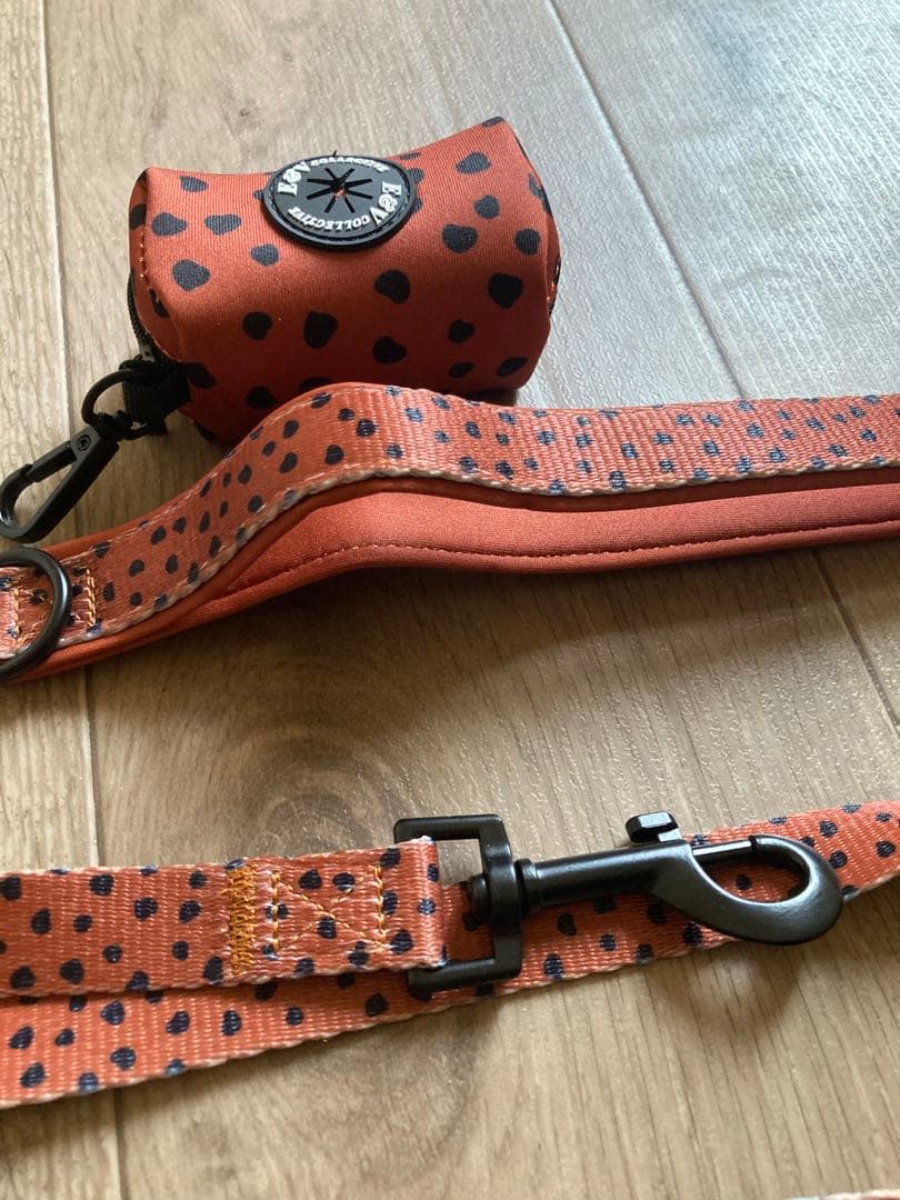 イギリス製】中型、大型犬 カラー、ハーネス、リード、プーバック4点