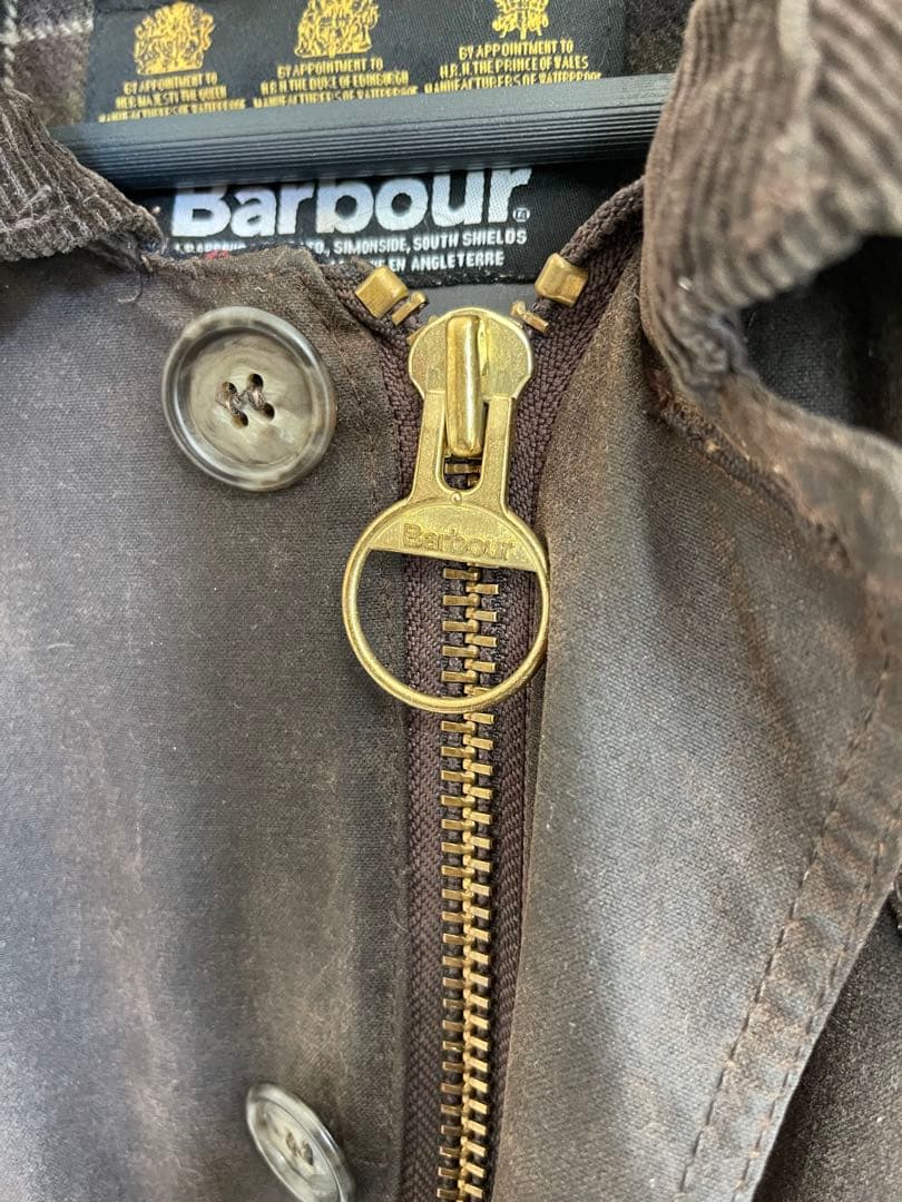 Barbour フード付きジャケット ダークブラウン　ビューチャンプXL