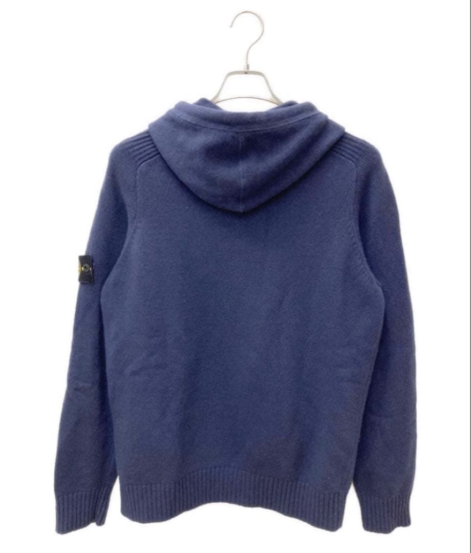ナ*ル様 STONE  ニットジップパーカー　ネイビー