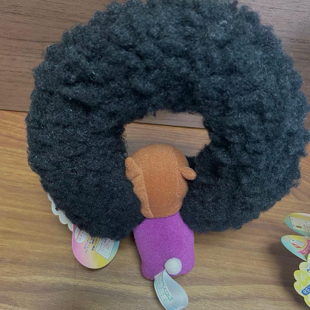 【希少】当時物AFRO アフロ犬 ぬいぐるみ 2体セット 紙タグ付