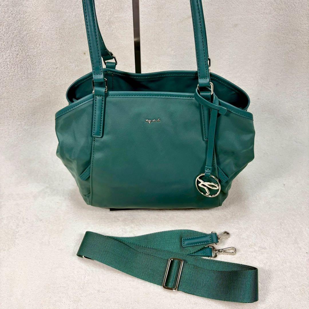 【美品✨】アニエスベー　ナイロン　2way トートバッグ ショルダーバッグ　肩掛