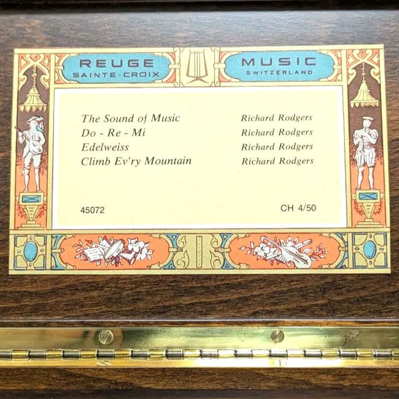 チョコミント リュージュ REUGE 50弁 4曲 スイス製 オルゴール