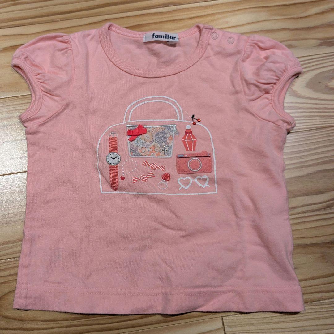 ファミリアリバティTシャツ90 ハーフパンツ80 2点セット