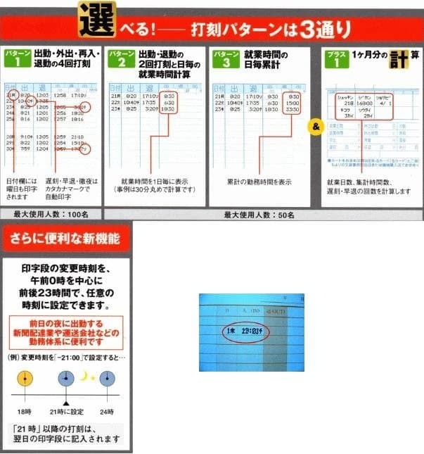 ☆清掃済 良品 MAX タイムレコーダー ER-110SIV + カード20枚 - メルカリ