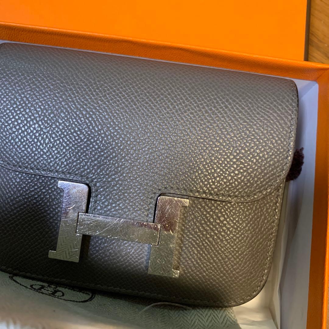 エルメス コンスタンス スリム エプソン SV金具 U刻印 グリメイヤー