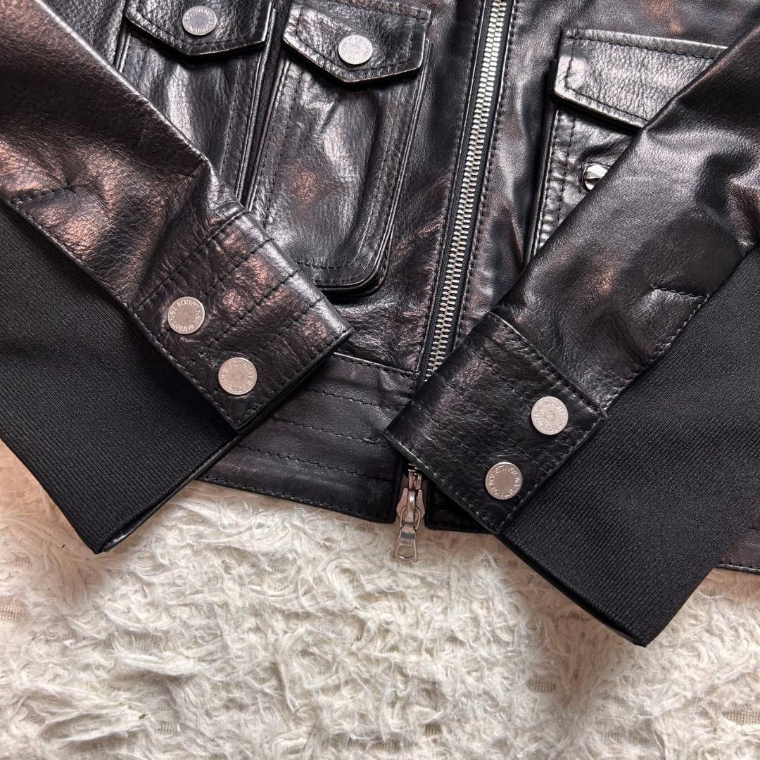 未使用級】ニールバレット 馬革 レザー ジャケット ブラック