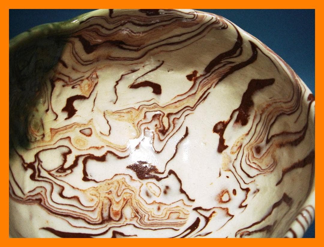 869『練上織部茶碗』 /骨董品 古美術 古玩 アンティーク