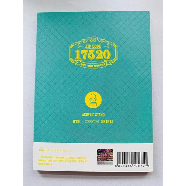 公式 BTS 2ND MUSTER 17520 アクリルスタンド ジン ソクジン